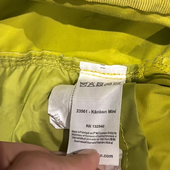 Fjallraven Kanken Mini Backpack Foliage Green Pre-Owned Authentic - Picture 4 of 4